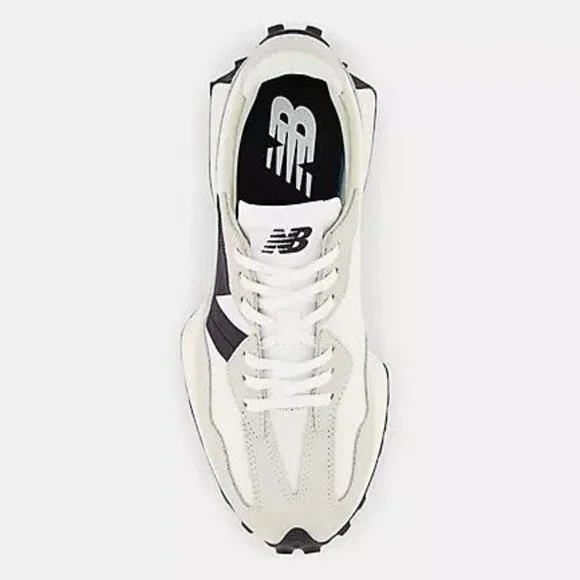 NEW BALANCE Women's 327 Shoes Size 9B In Sea Salt with NB 103 White And Black - Picture 3 of 13